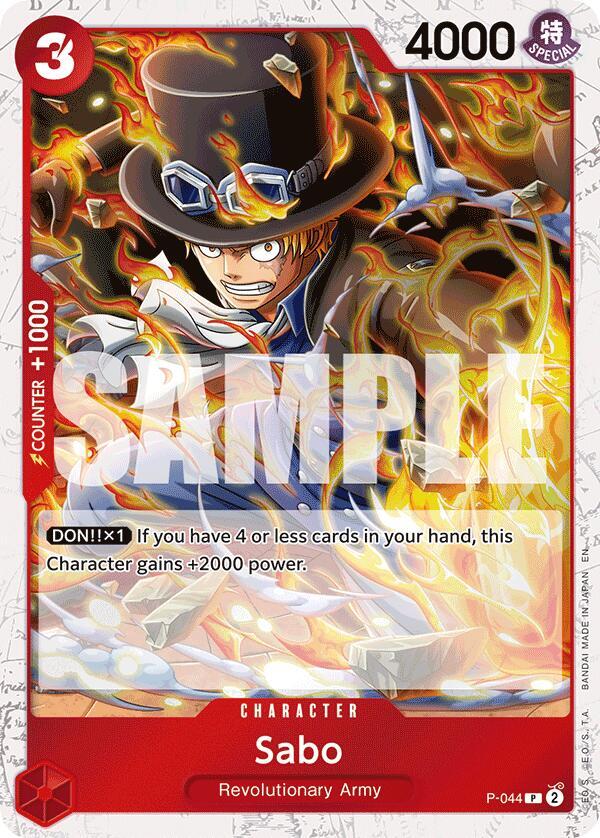 Sabo - P-044 (Pirate Foil) PR Premium Booster -The Best- Vol. 2 P-044 NM