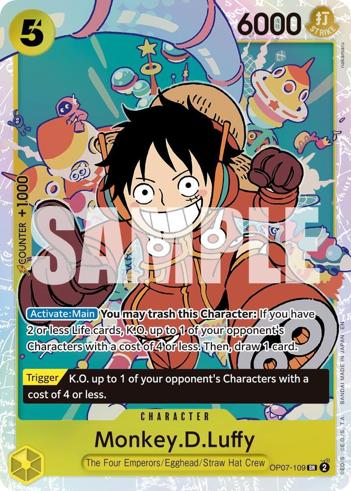 Monkey.D.Luffy - OP07-109 (Reprint) SR Premium Booster -The Best- Vol. 2 OP07-109 NM