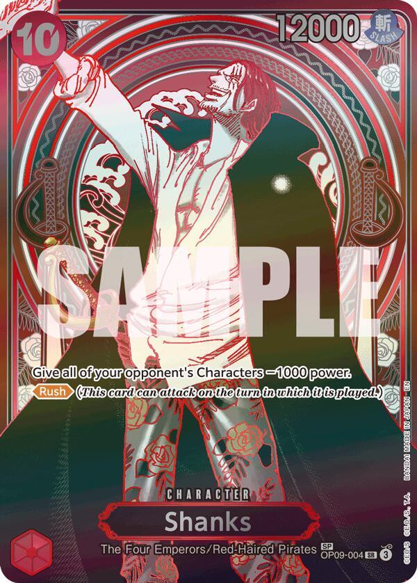 Shanks - OP09-004 (SP) (Silver) SR Carrying On His Will OP09-004 NM