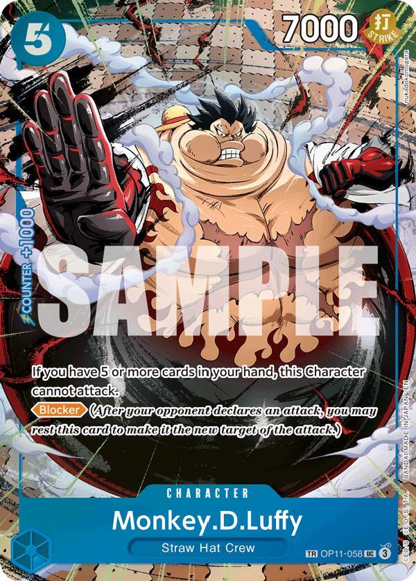 Monkey.D.Luffy - OP11-058 (TR) TR Carrying On His Will OP11-058 NM
