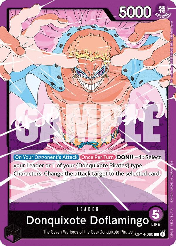 Donquixote Doflamingo - OP14-060 L The Azure Sea's Seven OP14-060 NM