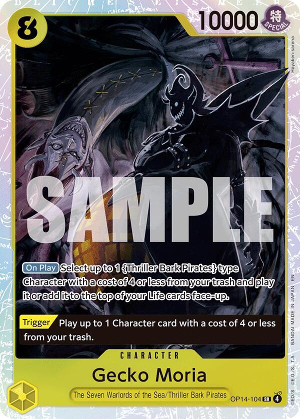 Gecko Moria - OP14-104 SR The Azure Sea's Seven OP14-104 NM