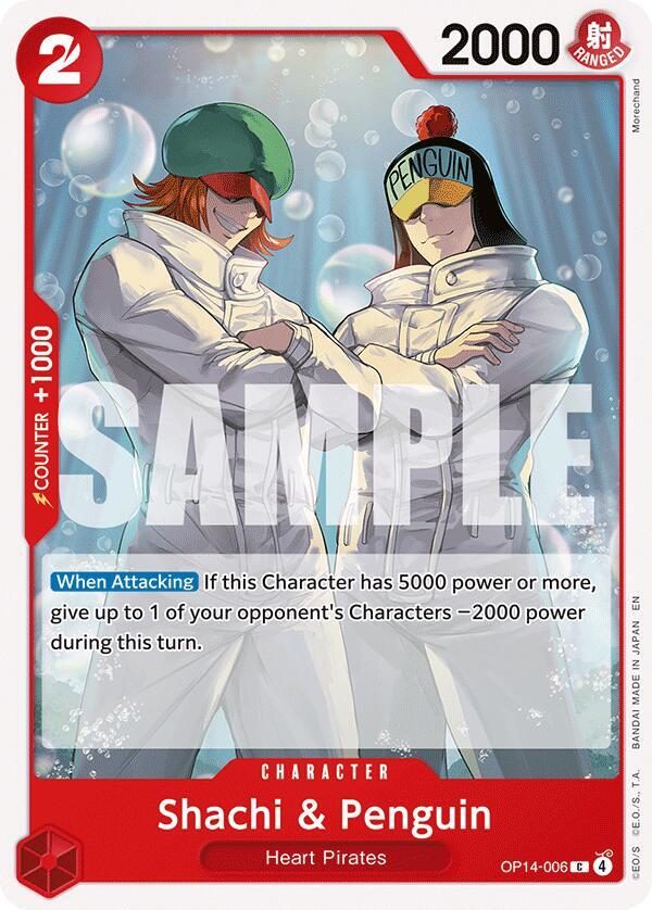 Shachi & Penguin C The Azure Sea's Seven OP14-006 NM