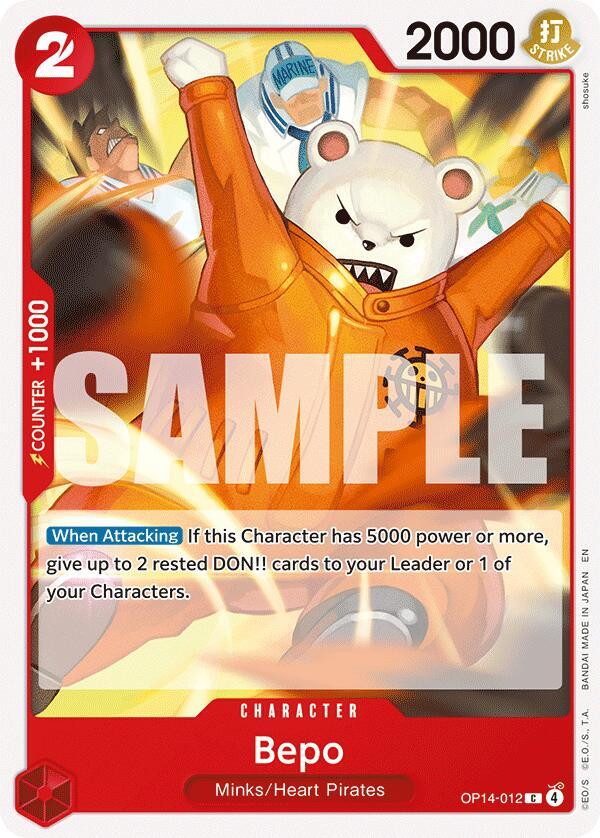 Bepo C The Azure Sea's Seven OP14-012 NM