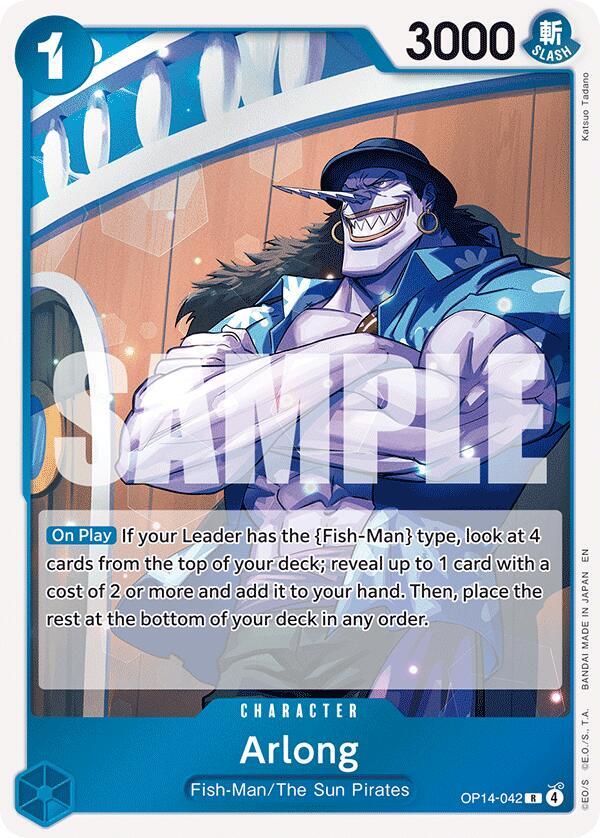 Arlong R The Azure Sea's Seven OP14-042 NM