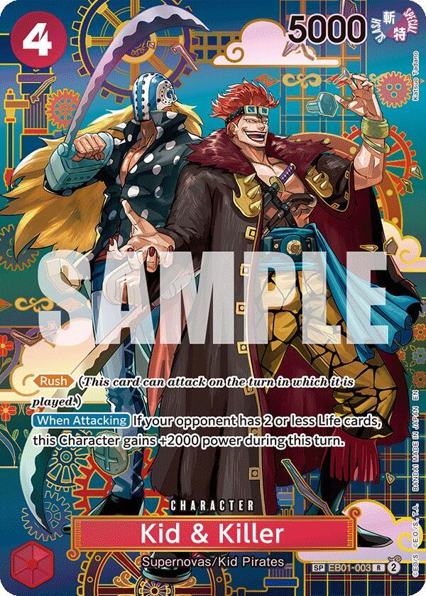Kid & Killer - EB01-003 (SP) R The Azure Sea's Seven EB01-003 NM