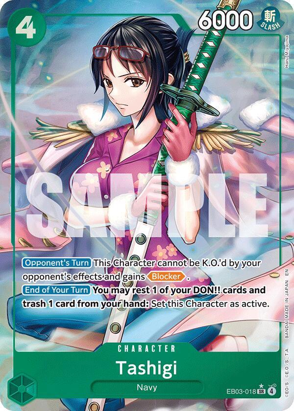 Tashigi (Alternate Art) SR Extra Booster: One Piece Heroines Edition EB03-018 NM