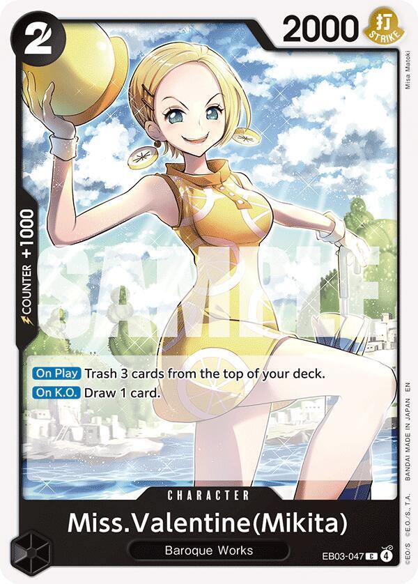 Miss.Valentine(Mikita) C Extra Booster: One Piece Heroines Edition EB03-047 NM
