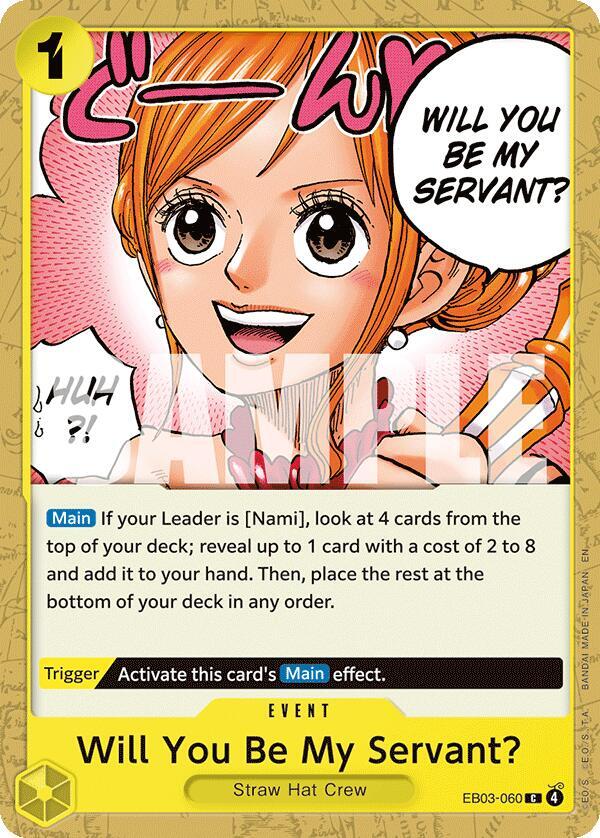 Will You Be My Servant? C Extra Booster: One Piece Heroines Edition EB03-060 NM