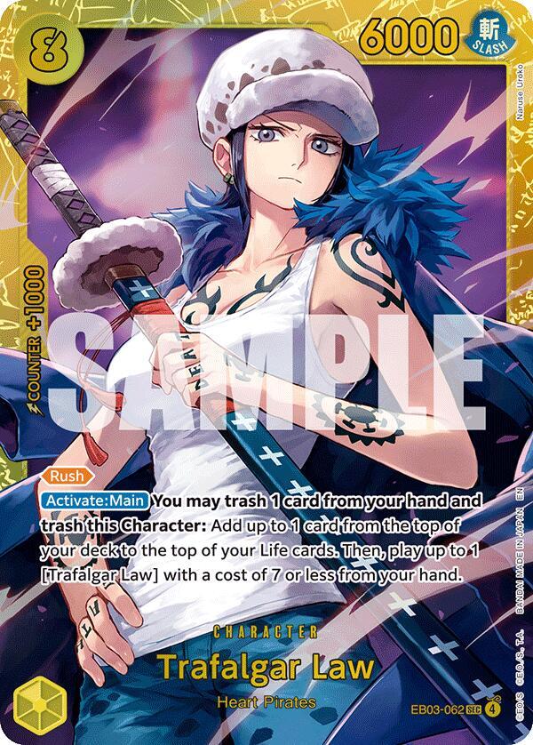Trafalgar Law SEC Extra Booster: One Piece Heroines Edition EB03-062 NM
