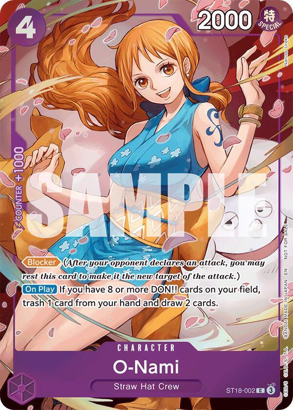 O-Nami - ST18-002 (Dash Pack) C Extra Booster: One Piece Heroines Edition ST18-002 NM