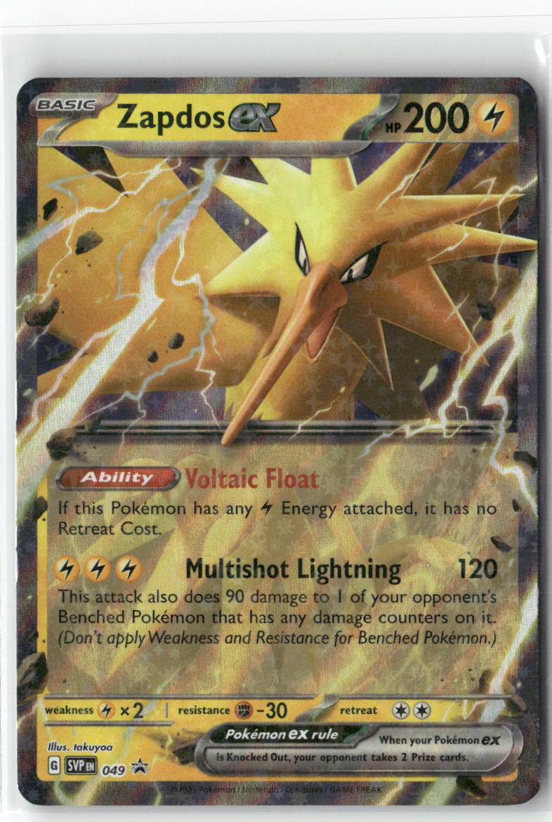 Zapdos ex Promo SV: Scarlet & Violet Promo Cards 049 NM