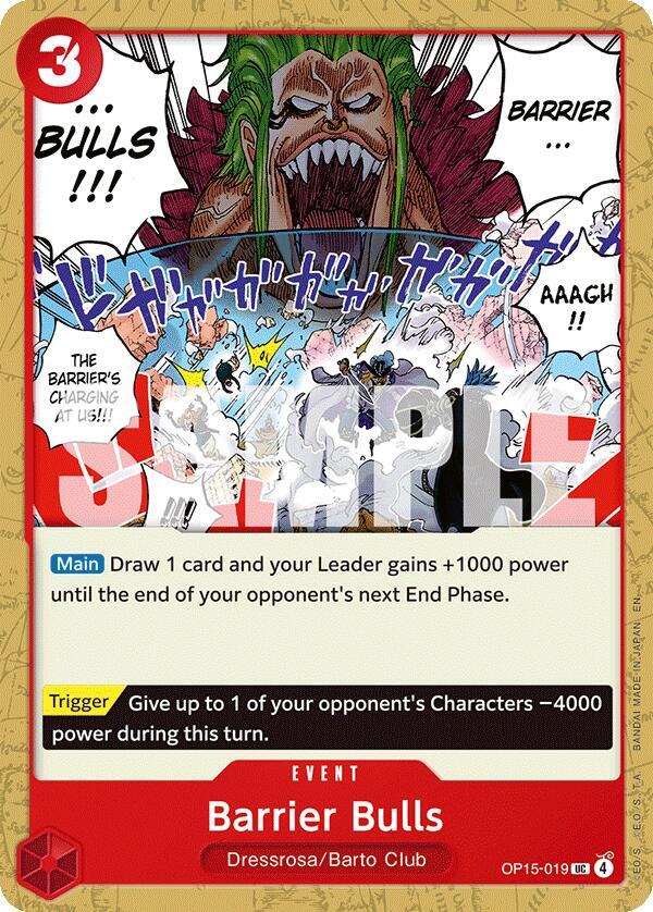 Barrier Bulls UC Adventure on Kami's Island OP15-019 NM
