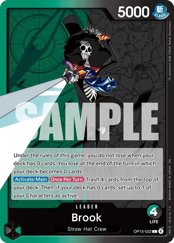 Brook (OP15-022) L Adventure on Kami's Island OP15-022 NM