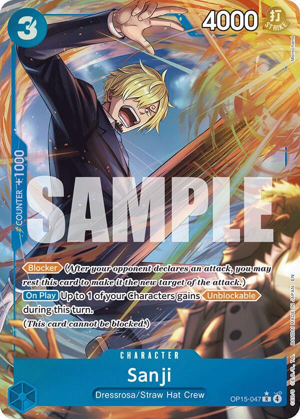 Sanji (OP15-047) (Alternate Art) R Adventure on Kami's Island OP15-047 NM