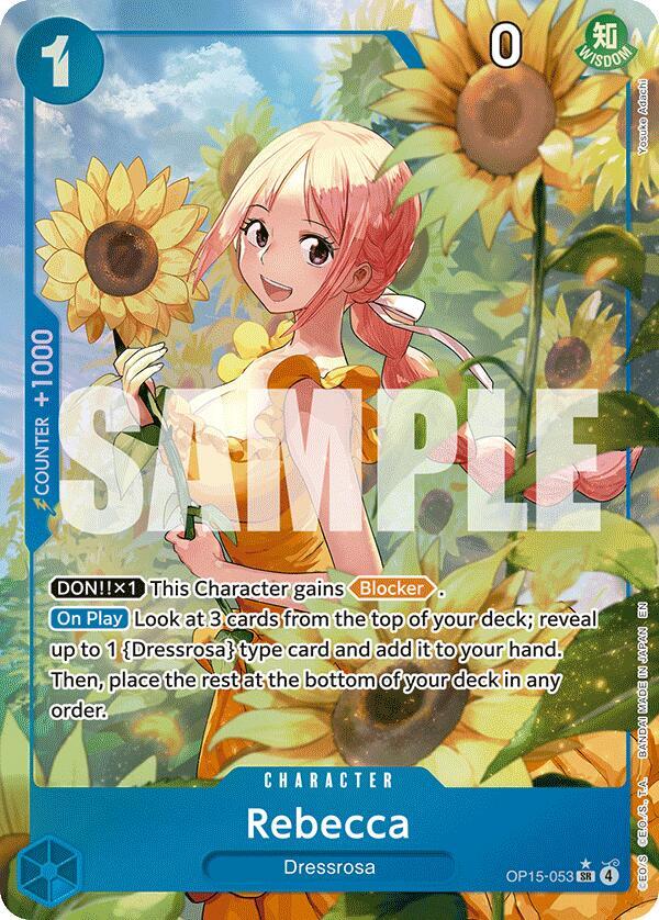 Rebecca (OP15-053) (Alternate Art) SR Adventure on Kami's Island OP15-053 NM