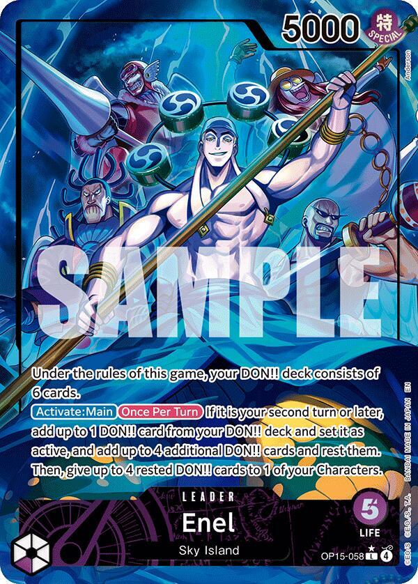 Enel (OP15-058) (Alternate Art) L Adventure on Kami's Island OP15-058 NM