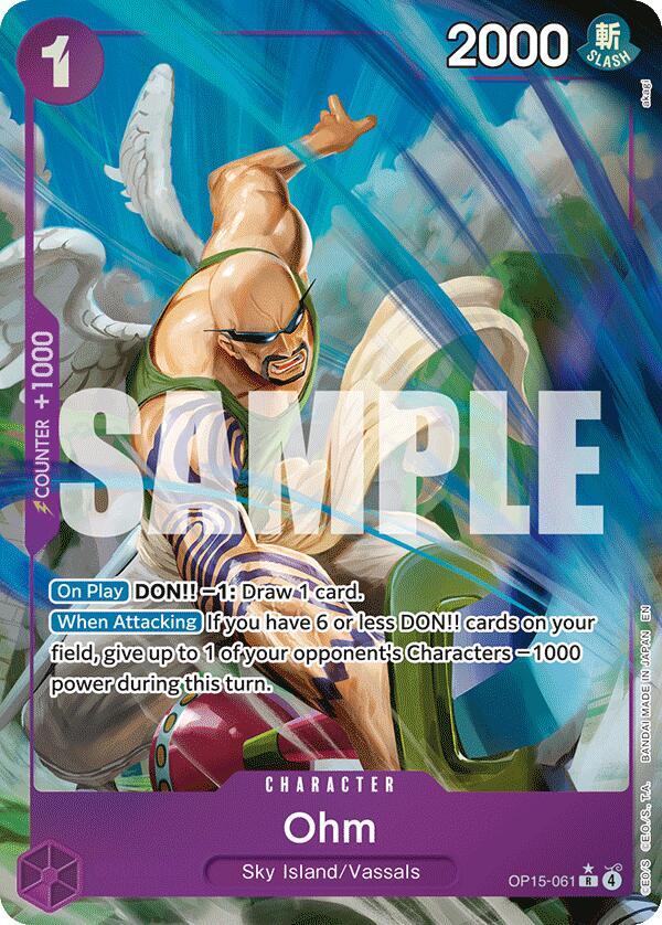 Ohm (Alternate Art) R Adventure on Kami's Island OP15-061 NM