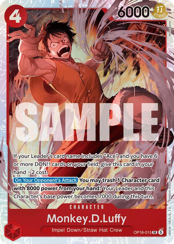 Monkey.D.Luffy SR The Time of Battle OP16-015 NM