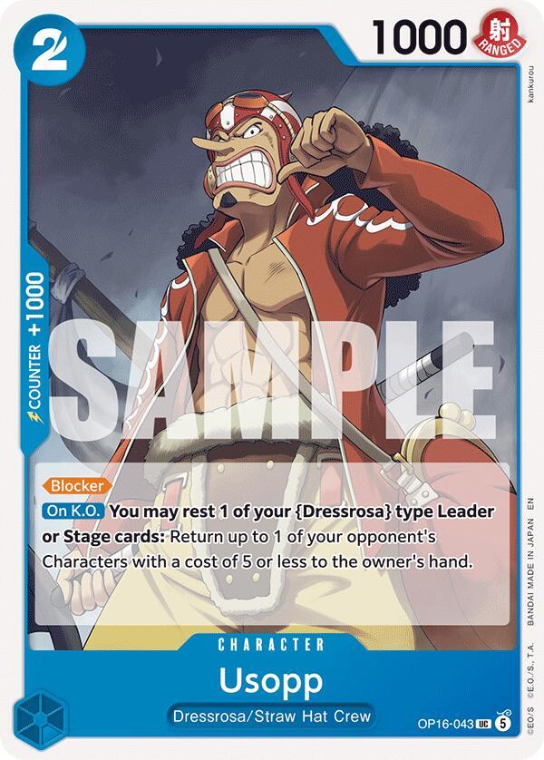 Usopp UC The Time of Battle OP16-043 NM