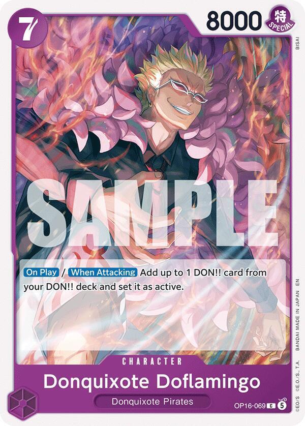Donquixote Doflamingo (069) C The Time of Battle OP16-069 NM