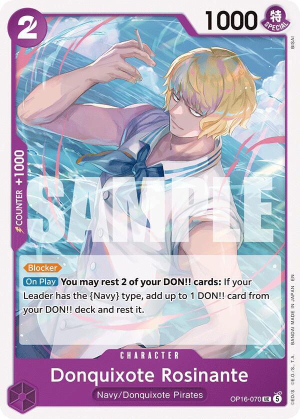 Donquixote Rosinante UC The Time of Battle OP16-070 NM