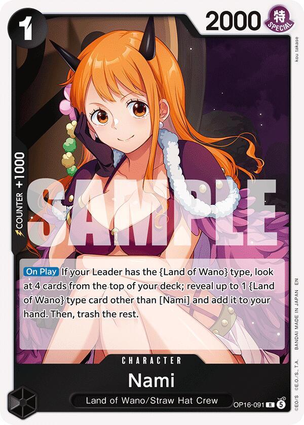 Nami R The Time of Battle OP16-091 NM