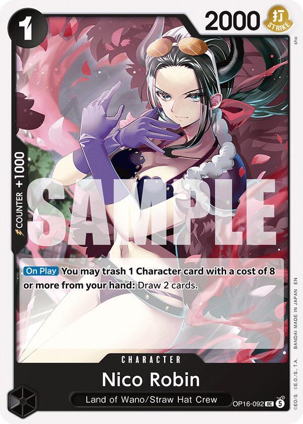 Nico Robin UC The Time of Battle OP16-092 NM