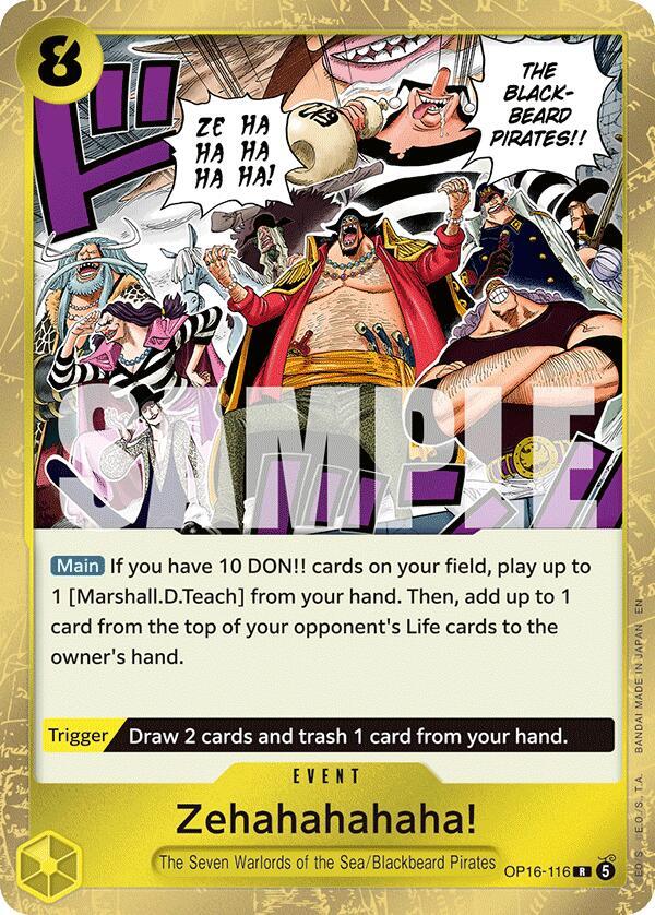 Zehahahahaha! R The Time of Battle OP16-116 NM