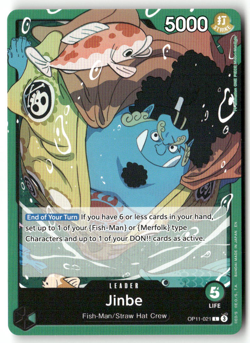 Jinbe (021) L A Fist of Divine Speed OP11-021 NM