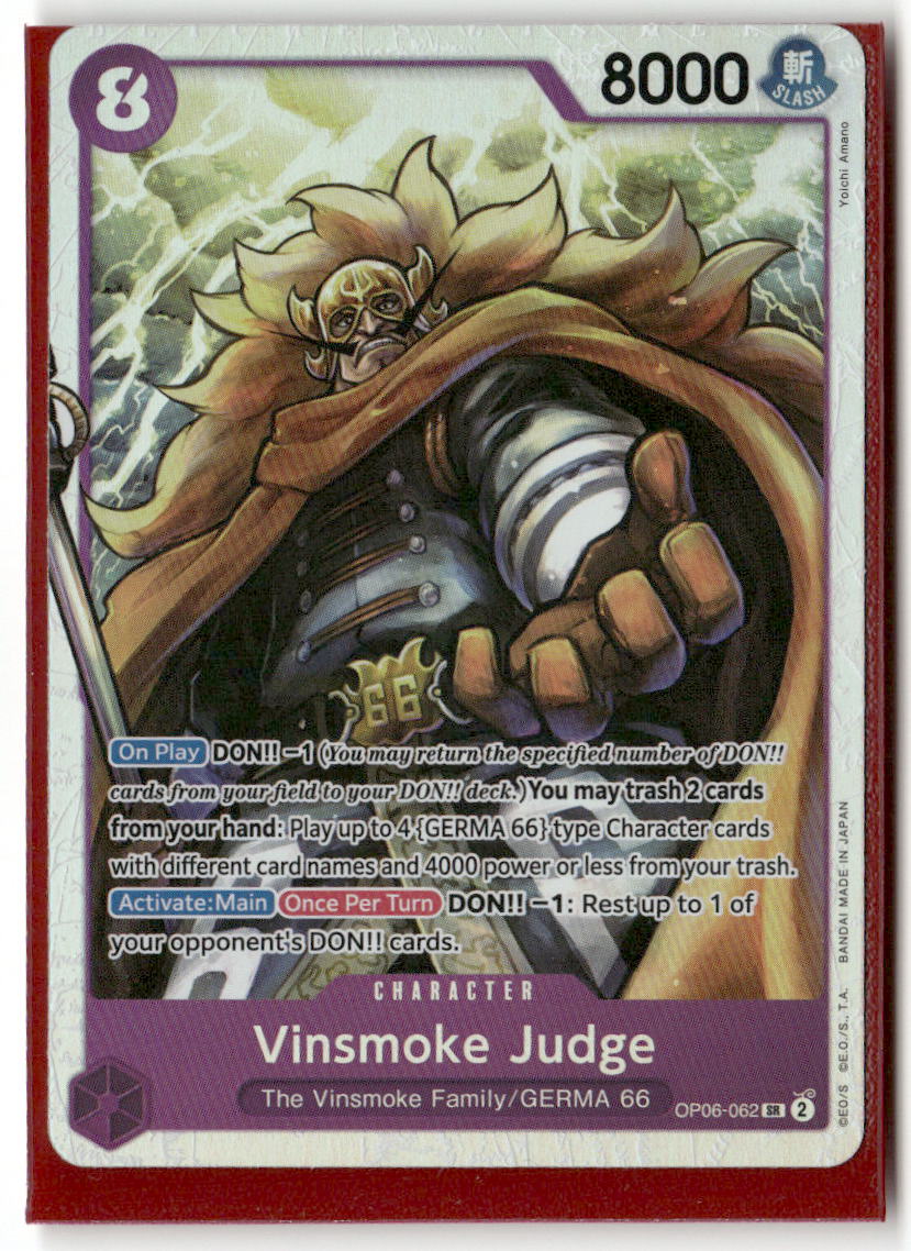 Vinsmoke Judge SR Wings of the Captain OP06-062 NM