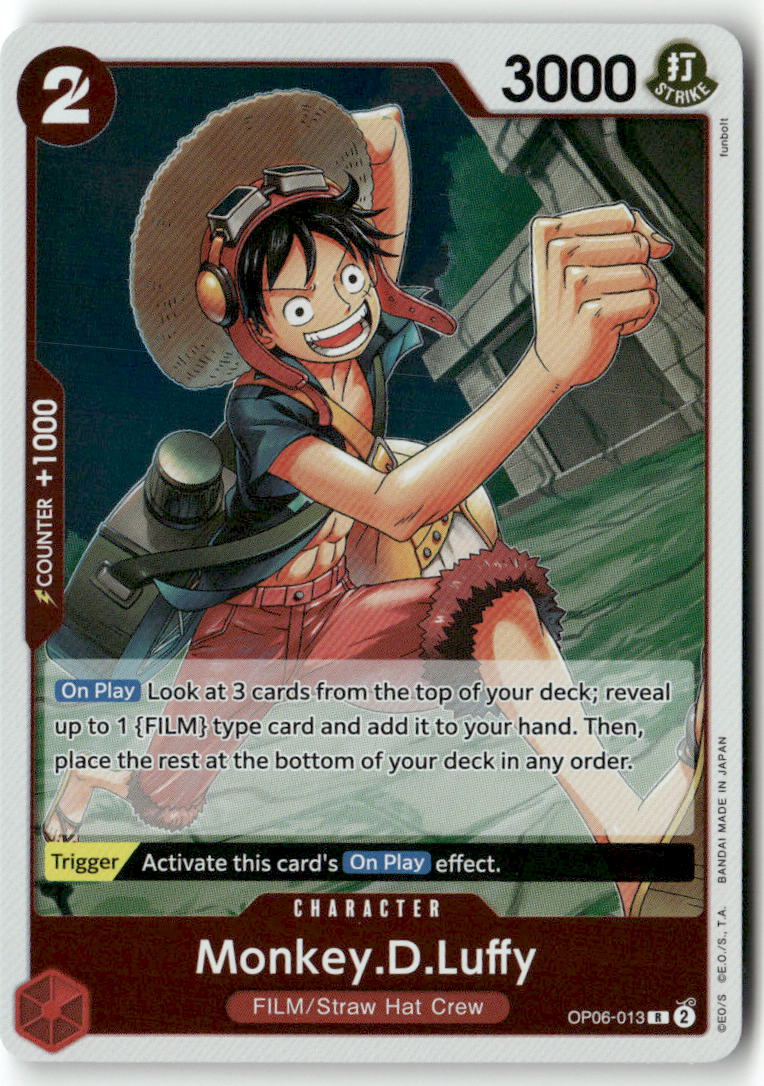 Monkey.D.Luffy R Wings of the Captain OP06-013 NM