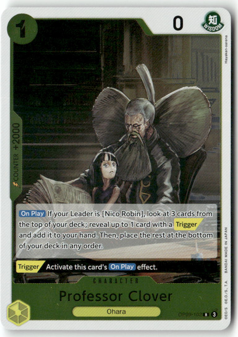 Professor Clover R Emperors in the New World OP09-102 NM