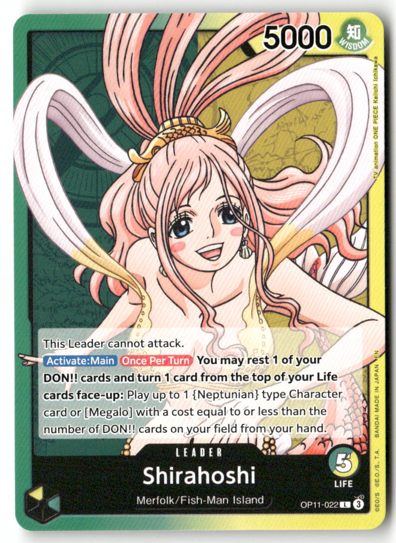 Shirahoshi (022) L A Fist of Divine Speed OP11-022 NM