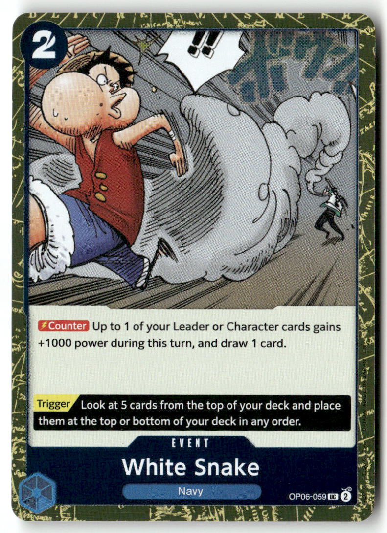 White Snake (Pirate Foil) UC Premium Booster -The Best- Vol. 2 OP06-059 NM