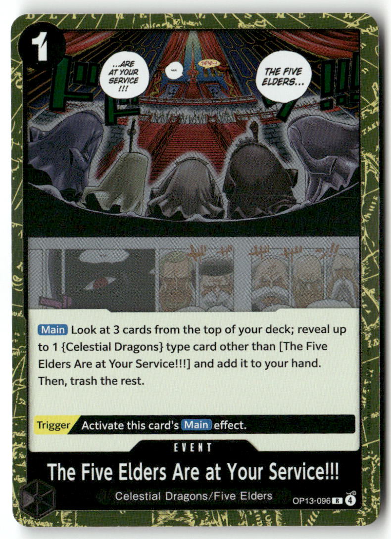 The Five Elders Are at Your Service!!! R Carrying On His Will OP13-096 NM