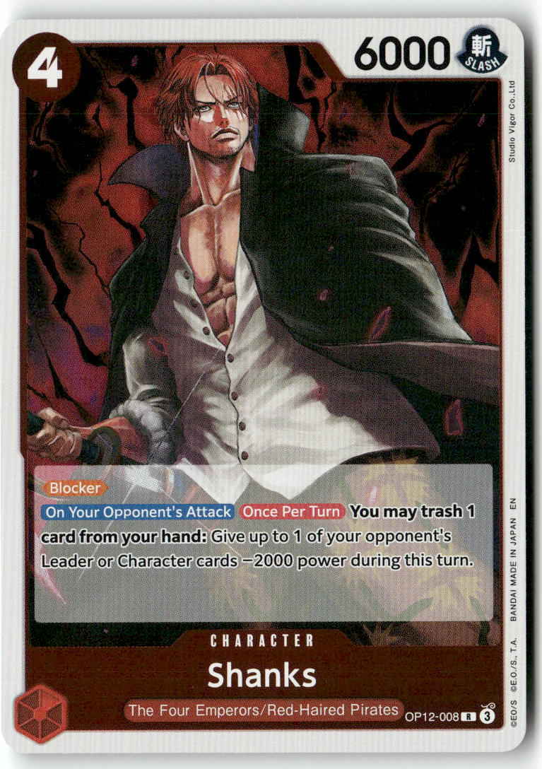 Shanks (008) R Legacy of the Master OP12-008 NM
