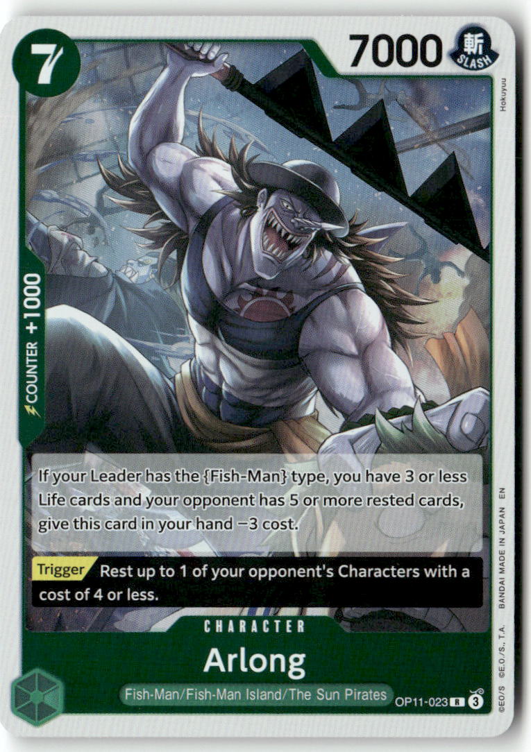 Arlong R A Fist of Divine Speed OP11-023 NM