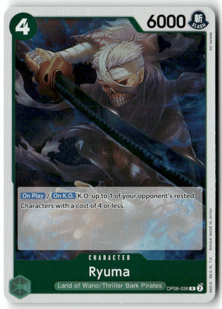 Ryuma (Judge Pack Vol. 4) R One Piece Promotion Cards OP06-036 NM
