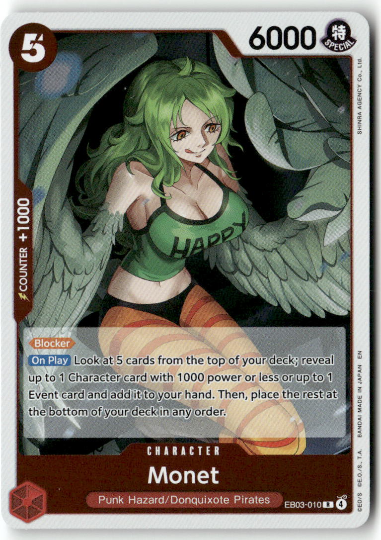 Monet R Extra Booster: One Piece Heroines Edition EB03-010 NM