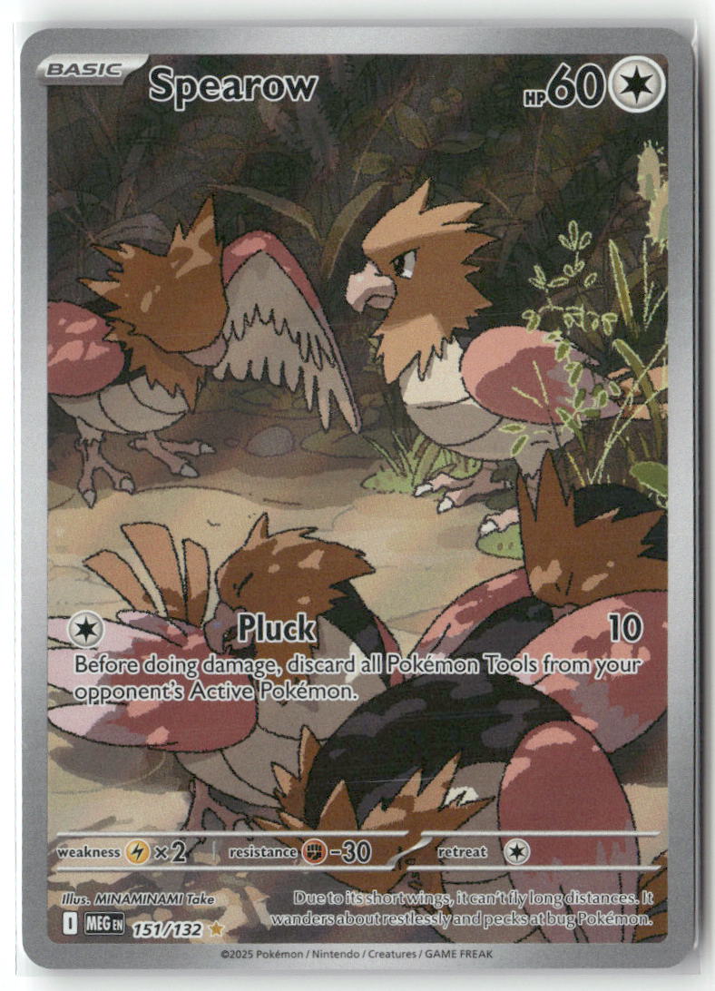 Spearow Illustration Rare ME01: Mega Evolution 151/132 NM