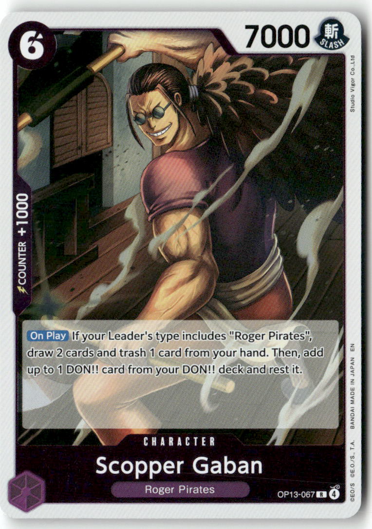 Scopper Gaban R Carrying On His Will OP13-067 NM