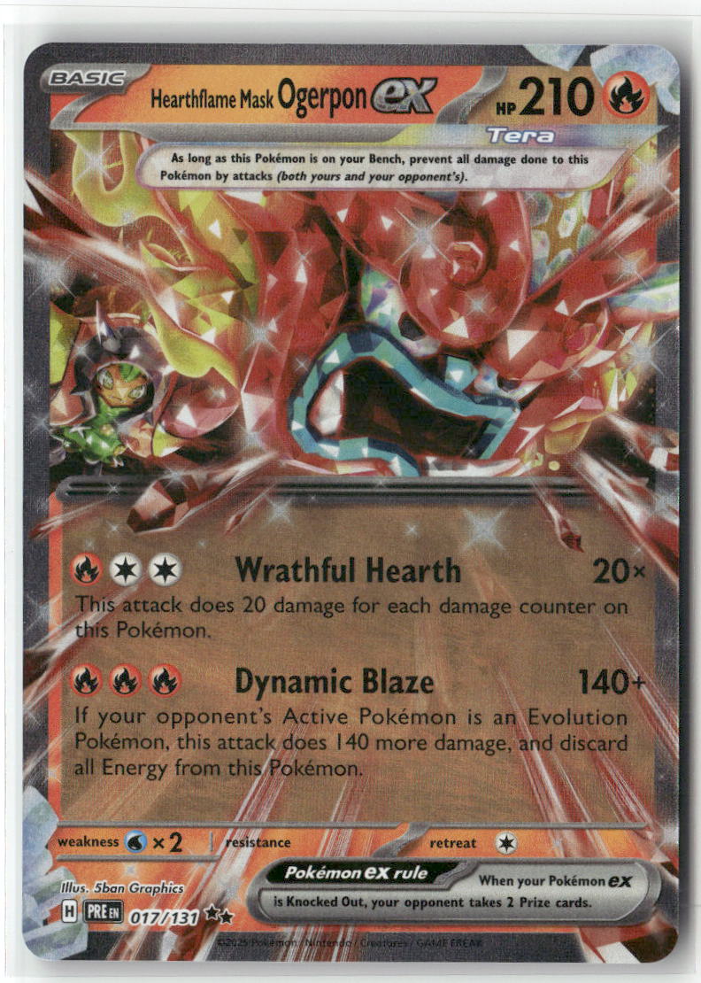 Hearthflame Mask Ogerpon ex - Double Rare SV06: Twilight Masquerade 040/167 NM