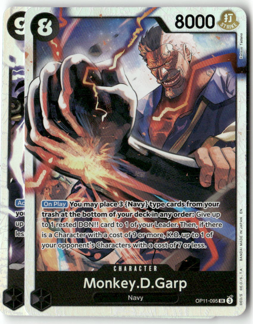 Monkey.D.Garp SR A Fist of Divine Speed OP11-095 NM