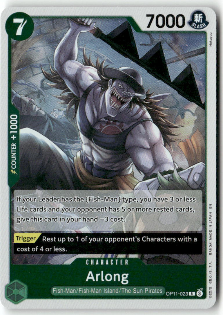 Arlong R A Fist of Divine Speed OP11-023 NM