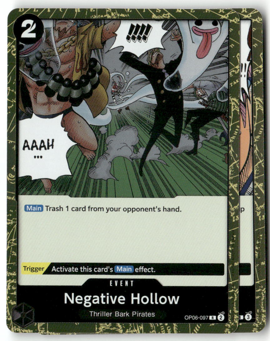 Negative Hollow R Wings of the Captain OP06-097 NM