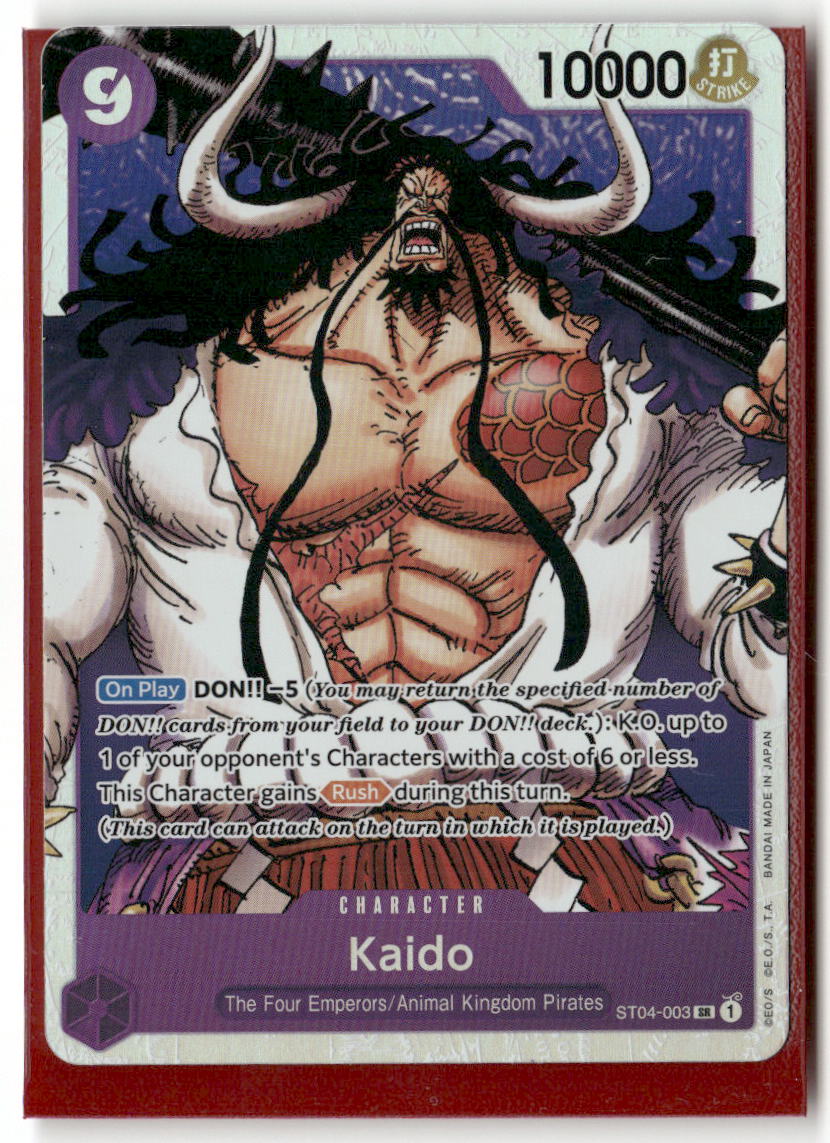 Kaido (003) SR Super Pre-Release Starter Deck 4: Animal Kingdom Pirates ST04-003 NM