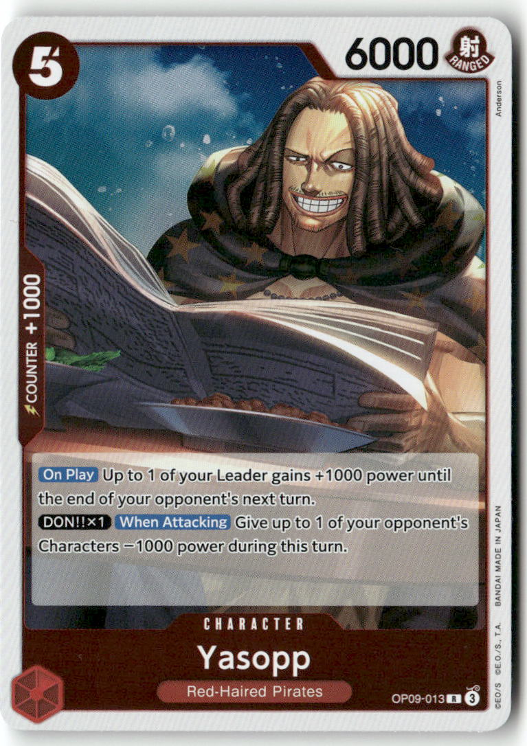 Yasopp (Reprint) R Starter Deck 23: RED Shanks OP09-013 NM