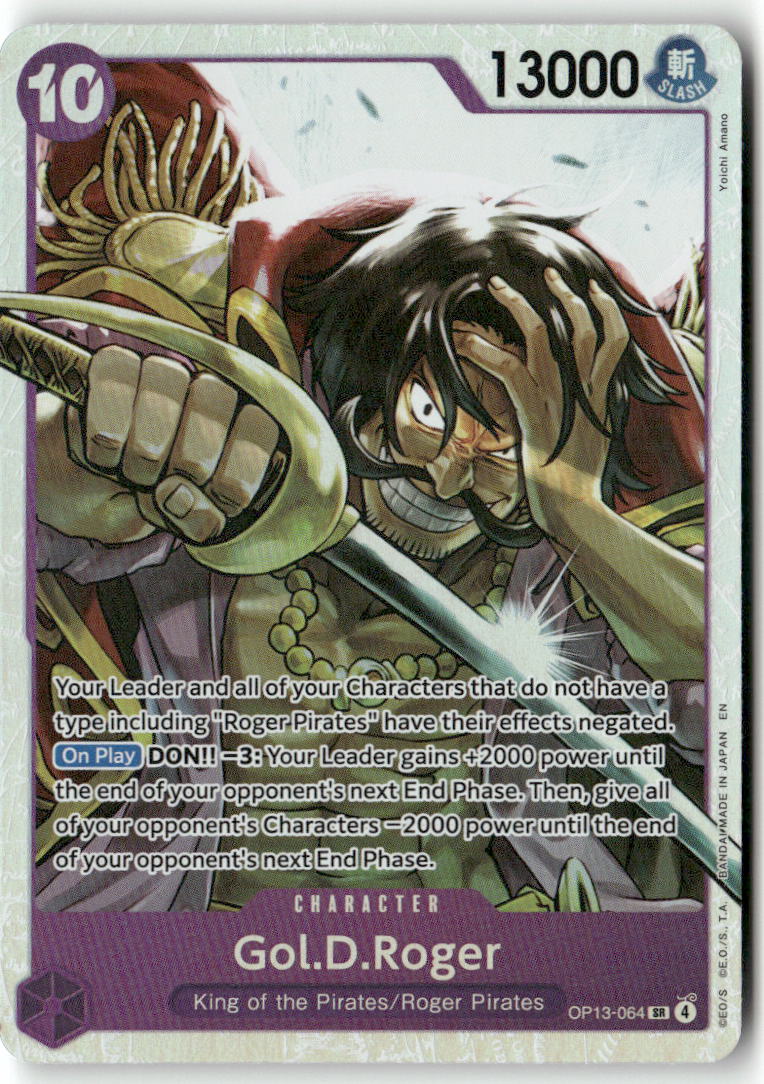 Gol.D.Roger (064) SR Carrying On His Will OP13-064 NM