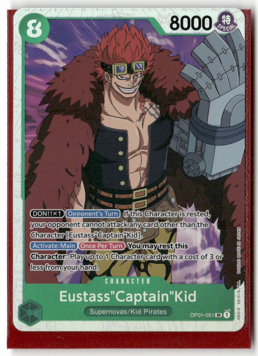 Eustass"Captain"Kid SR Romance Dawn OP01-051 NM
